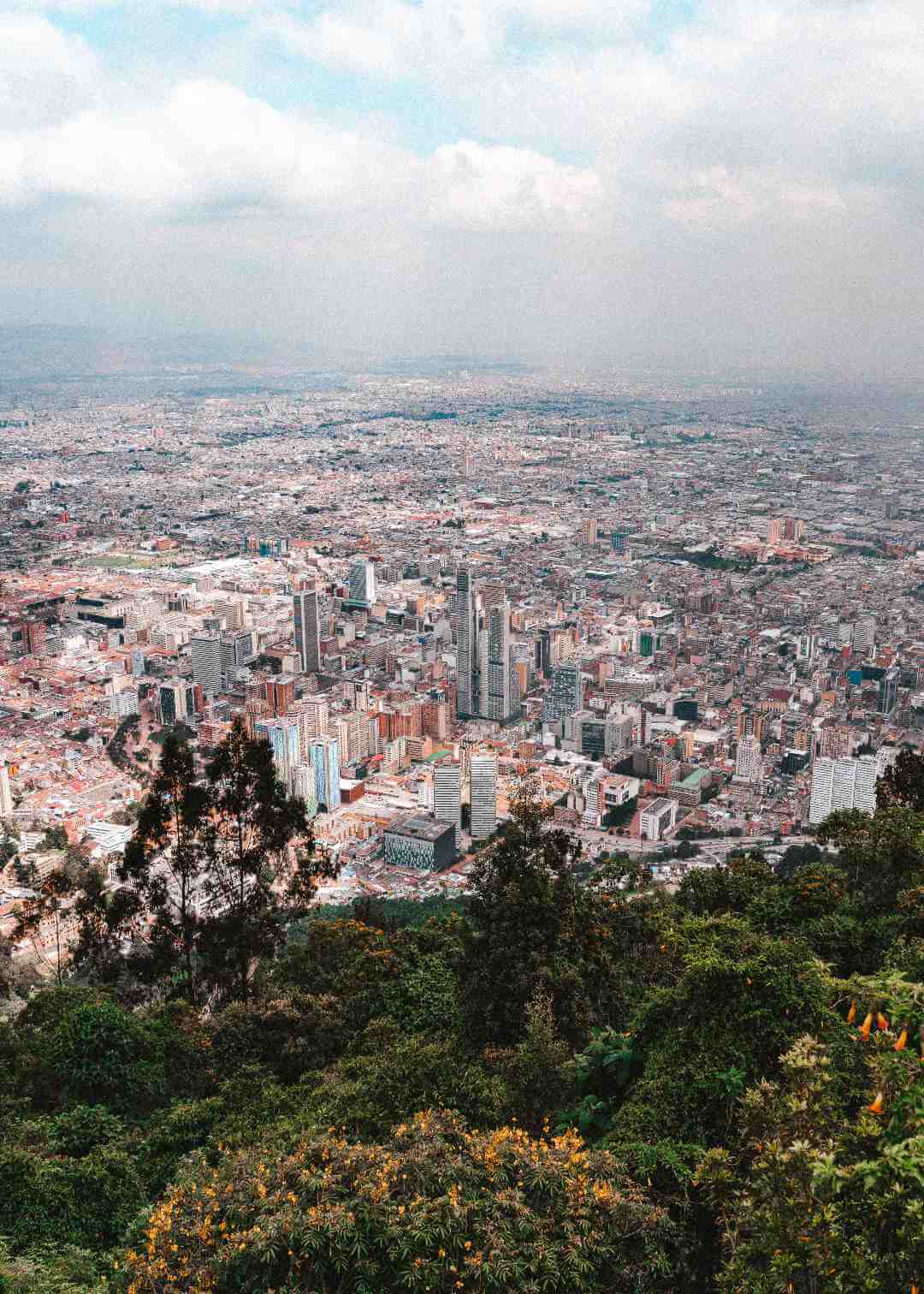 Bogotá vista desde el Cerro Monserrate