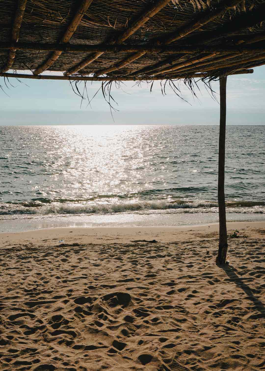 Playa solitaria del Caribe de Colombia