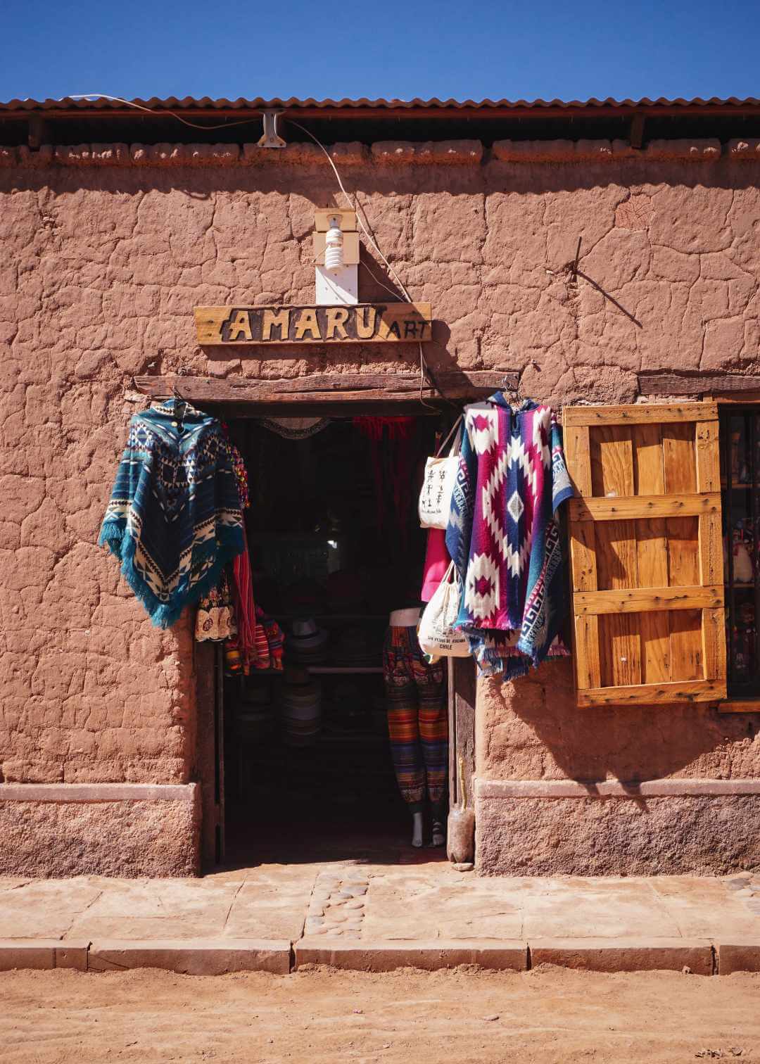Tienda de artesanías en San Pedro de Atacama