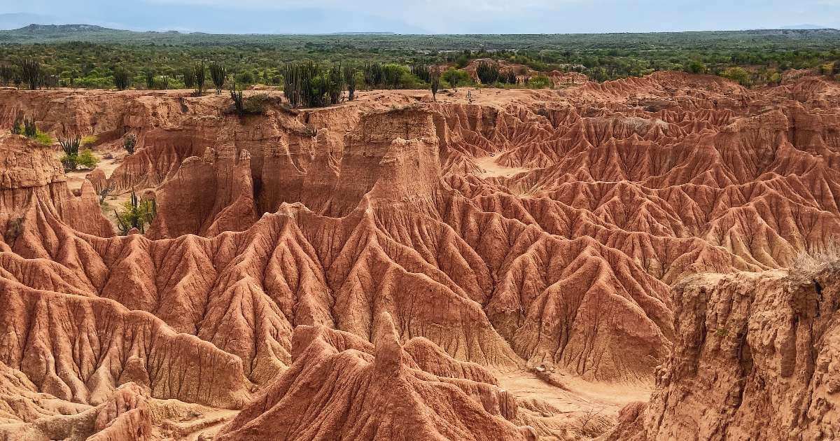 Paisaje lunar del desierto de la Tatacoa