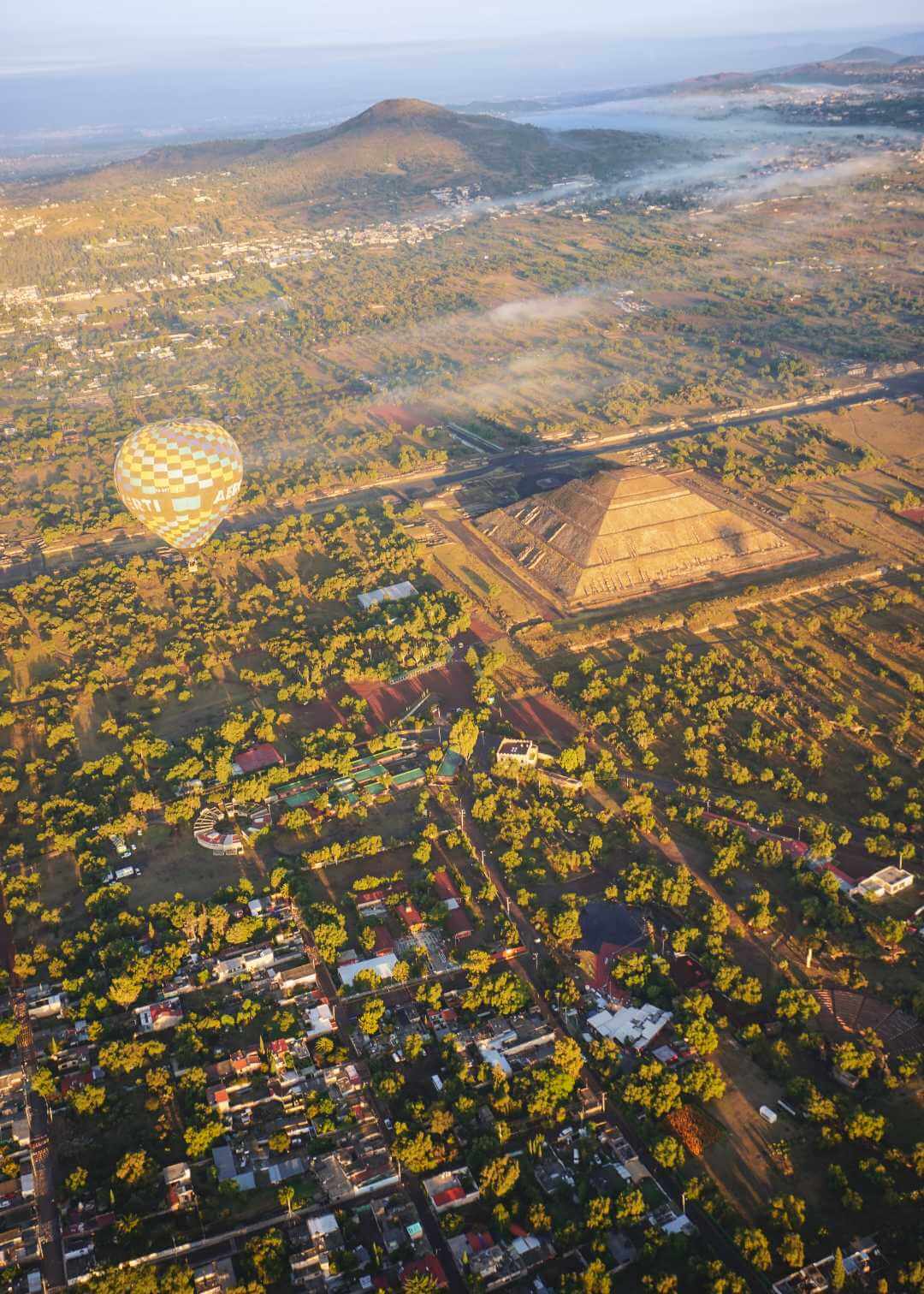 Paseo en globo por las Pirámides de Teotihuacán