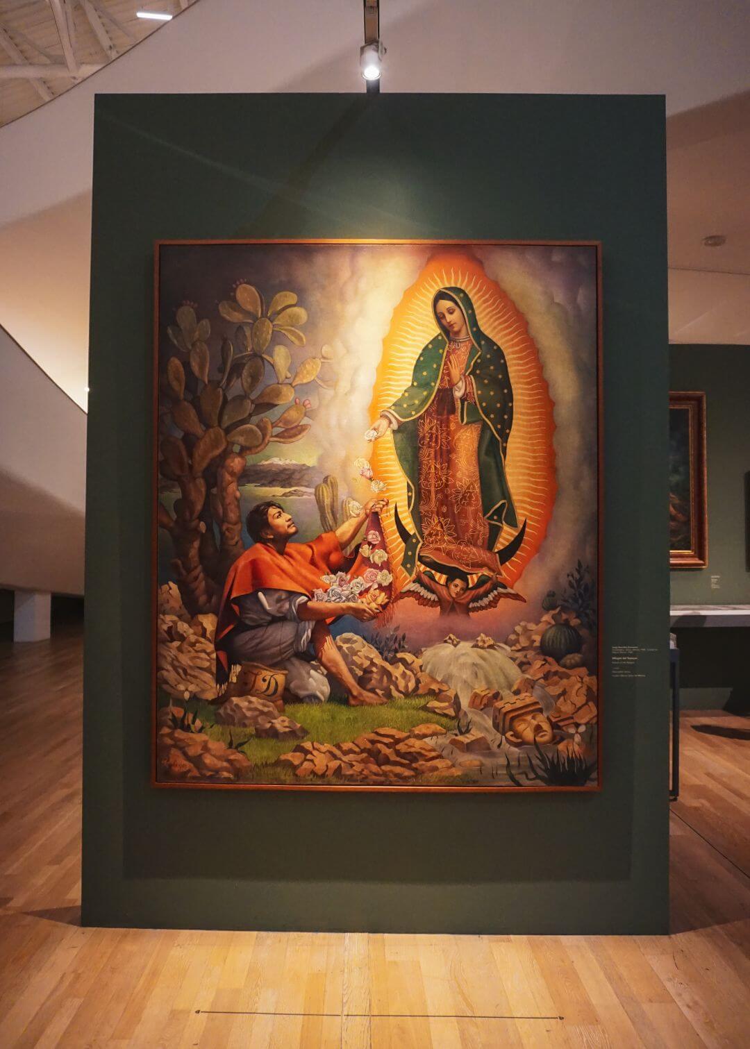 Pintura de Nuestra Señora de Guadalupe con Juan
