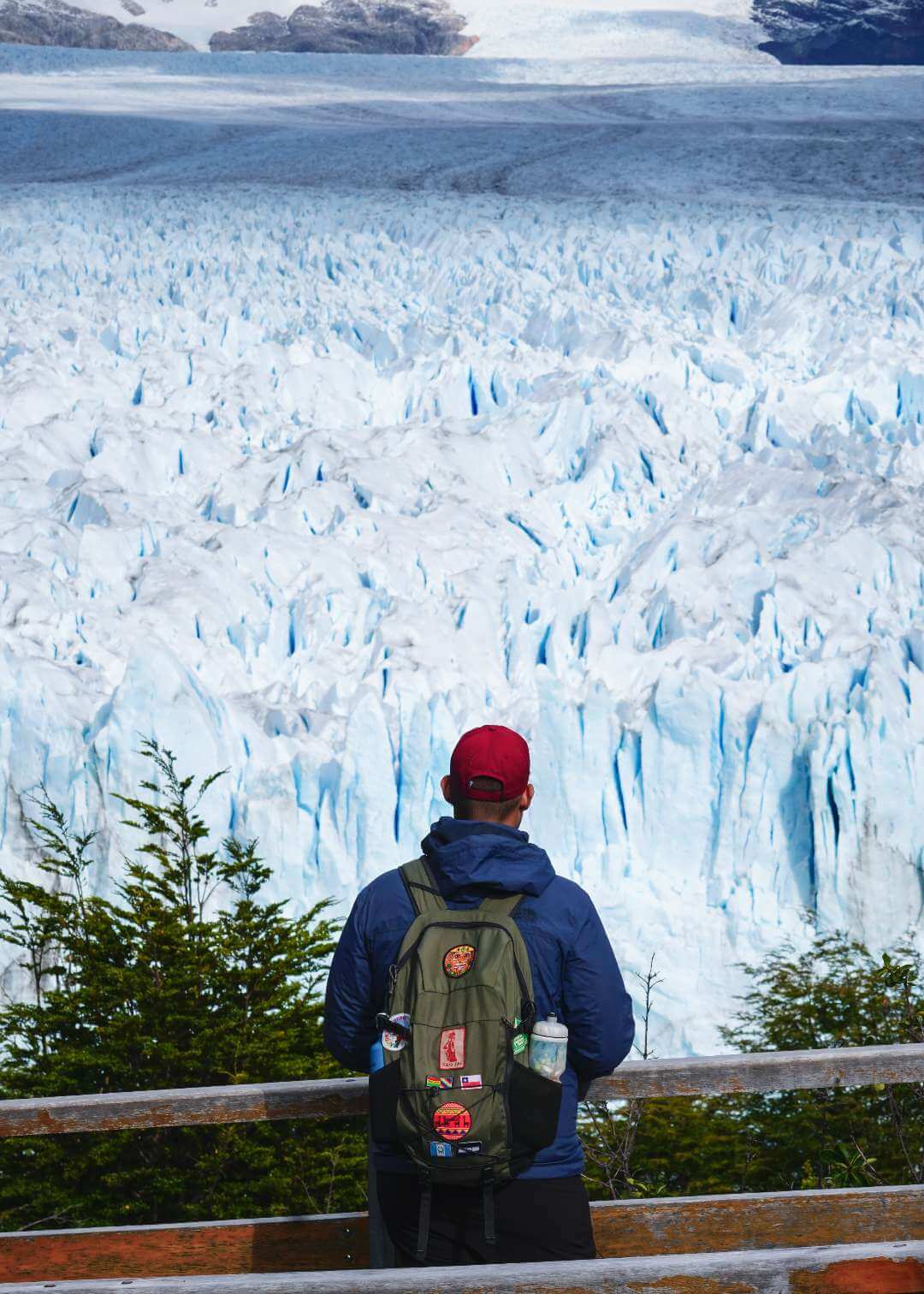Vista desde las pasarelas del Glaciar Perito Moreno