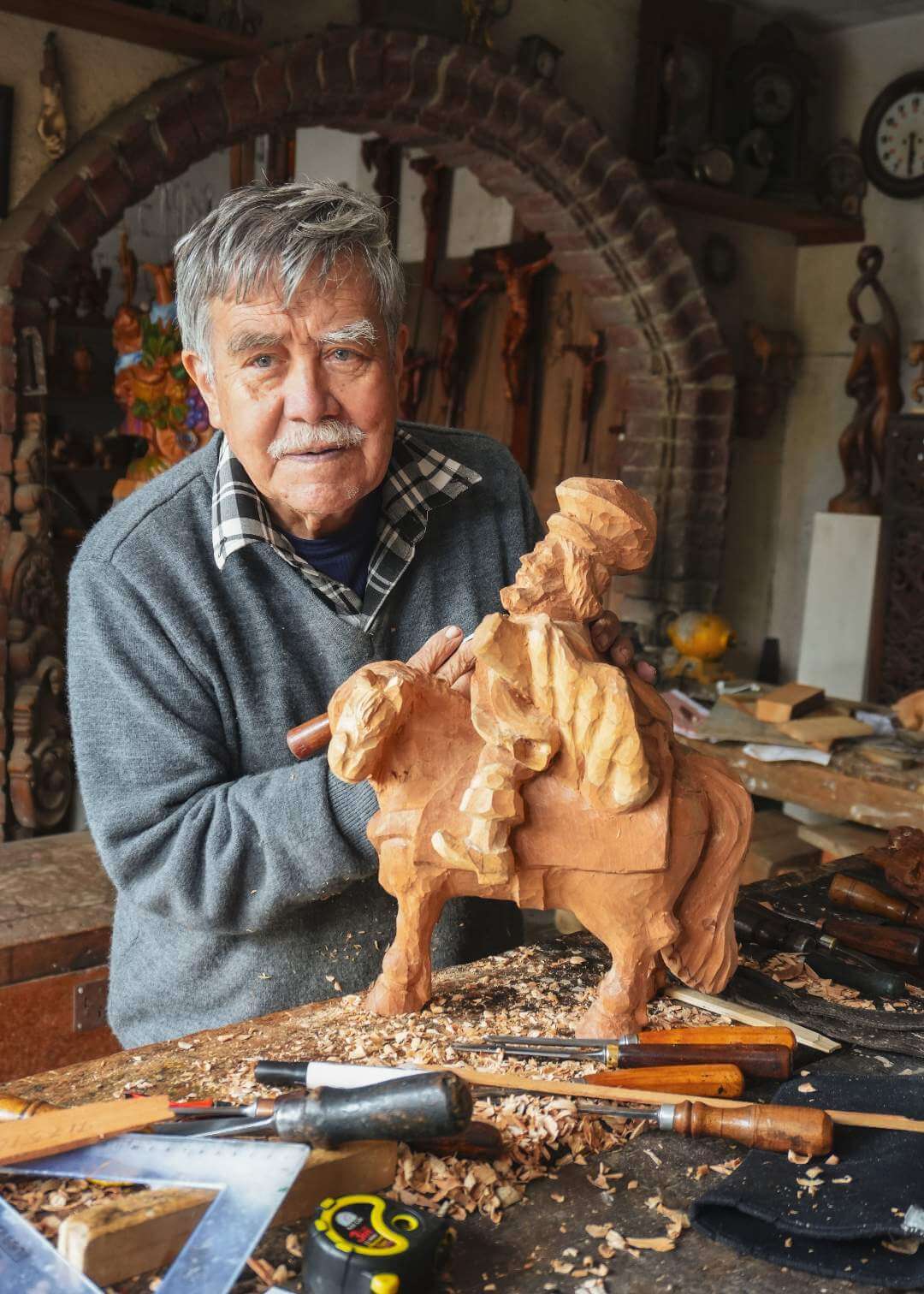 Taller del maestro Alfonso Zambrano en San Juan de Pasto