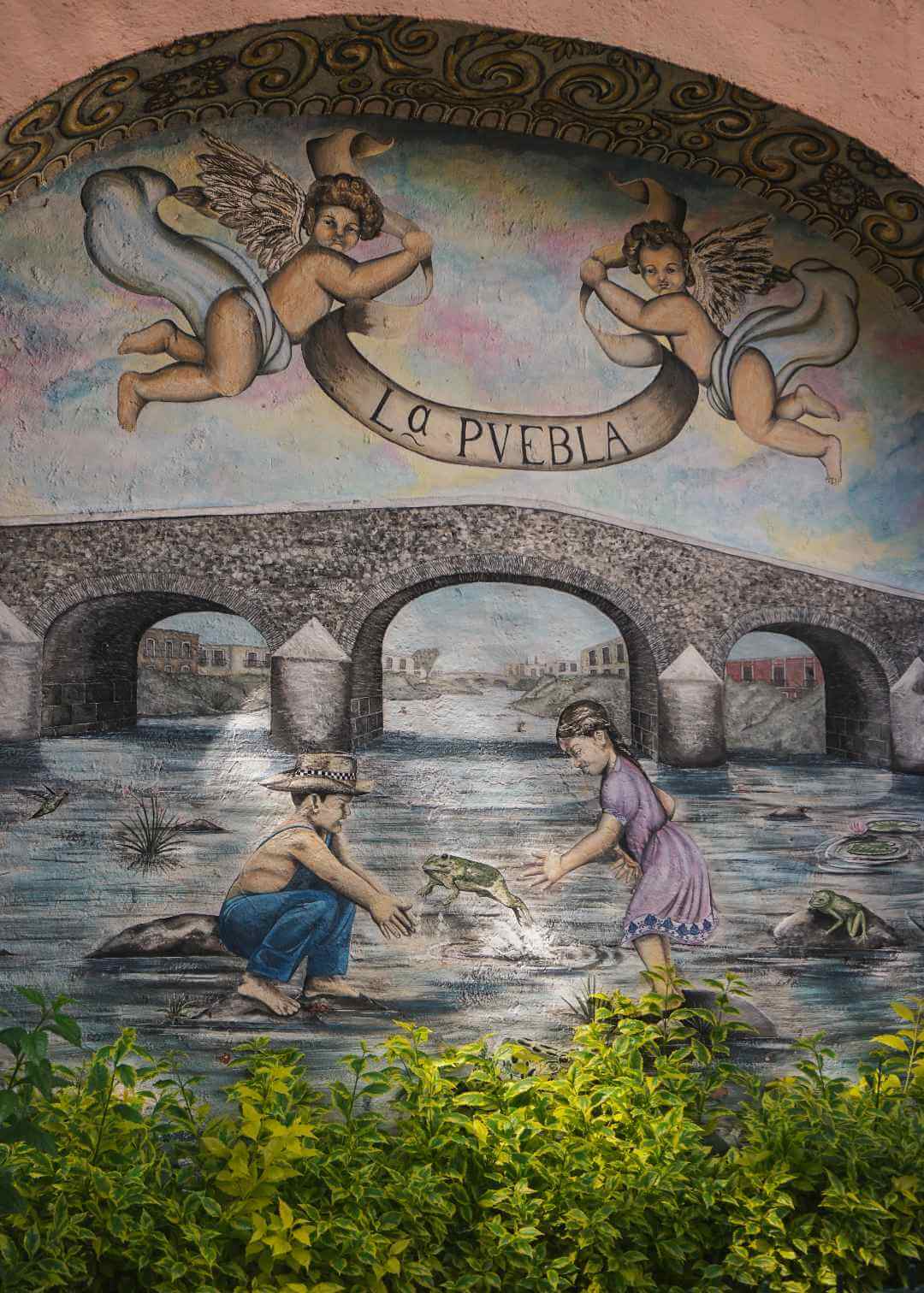 Mural de Puebla la Ciudad de los Ángeles