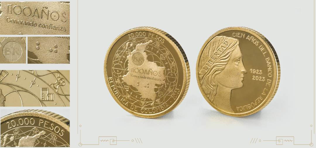 Moneda conmemorativa 100 años del Banco de la República de Colombia