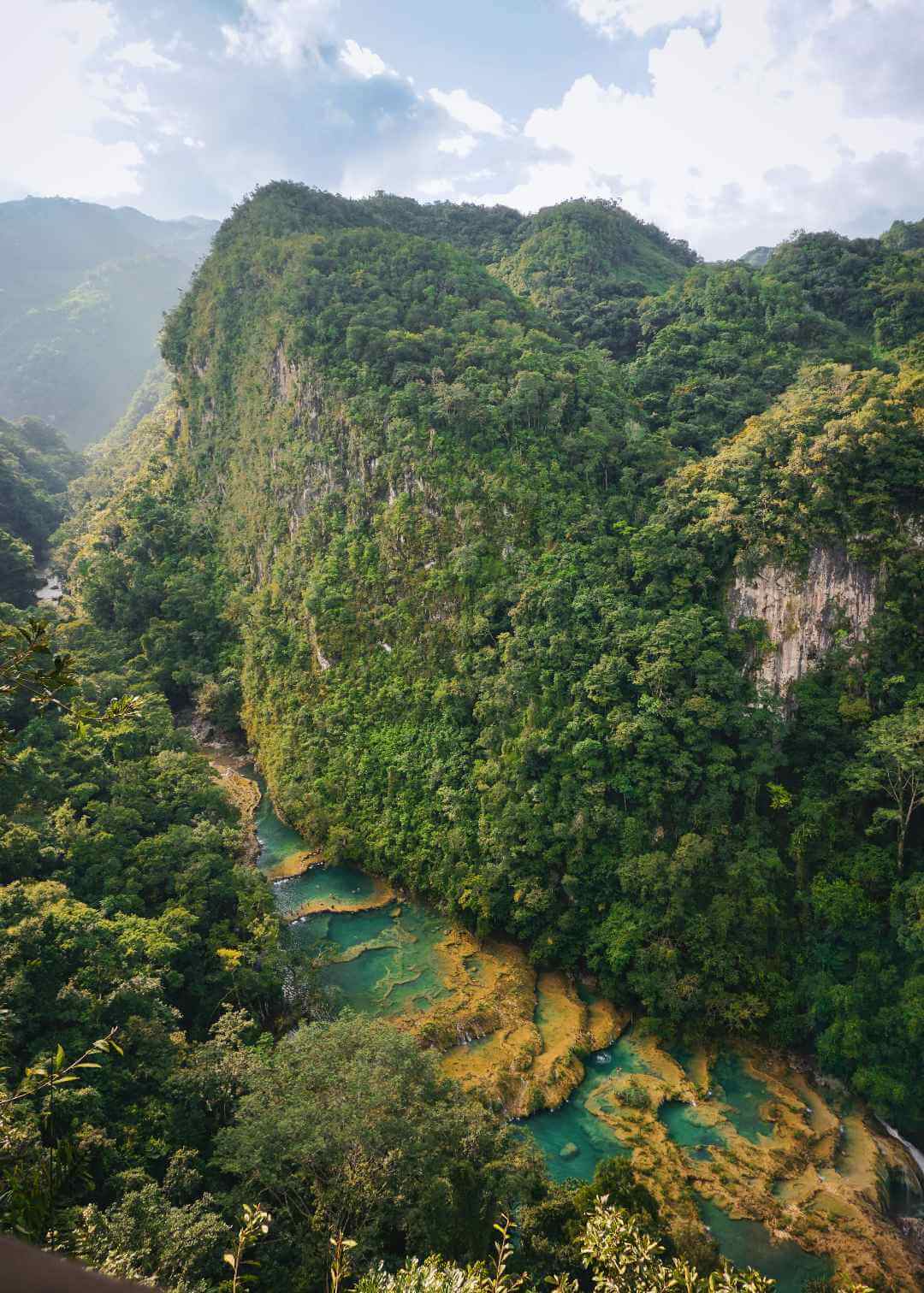 Panorámica Semuc Champey Lanqúin Guatemala