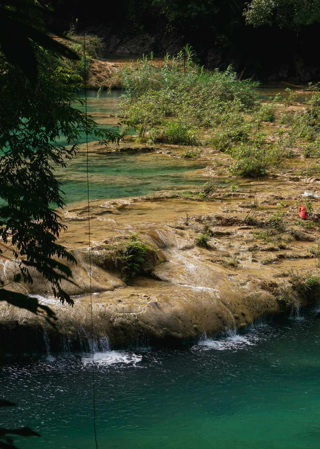 Piscinas naturales en Lanquín Guatemala