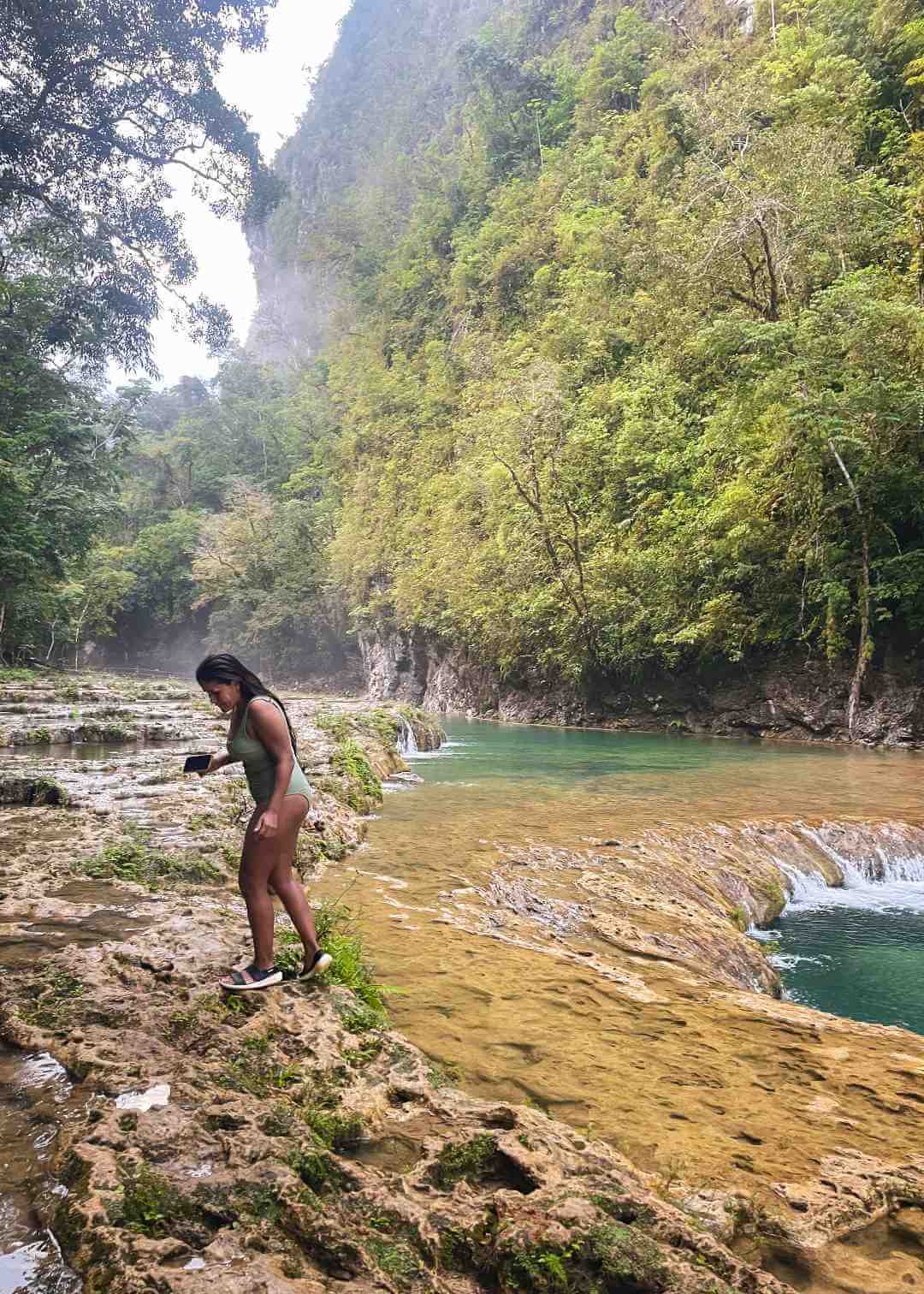 Pozas naturales en Guatemala