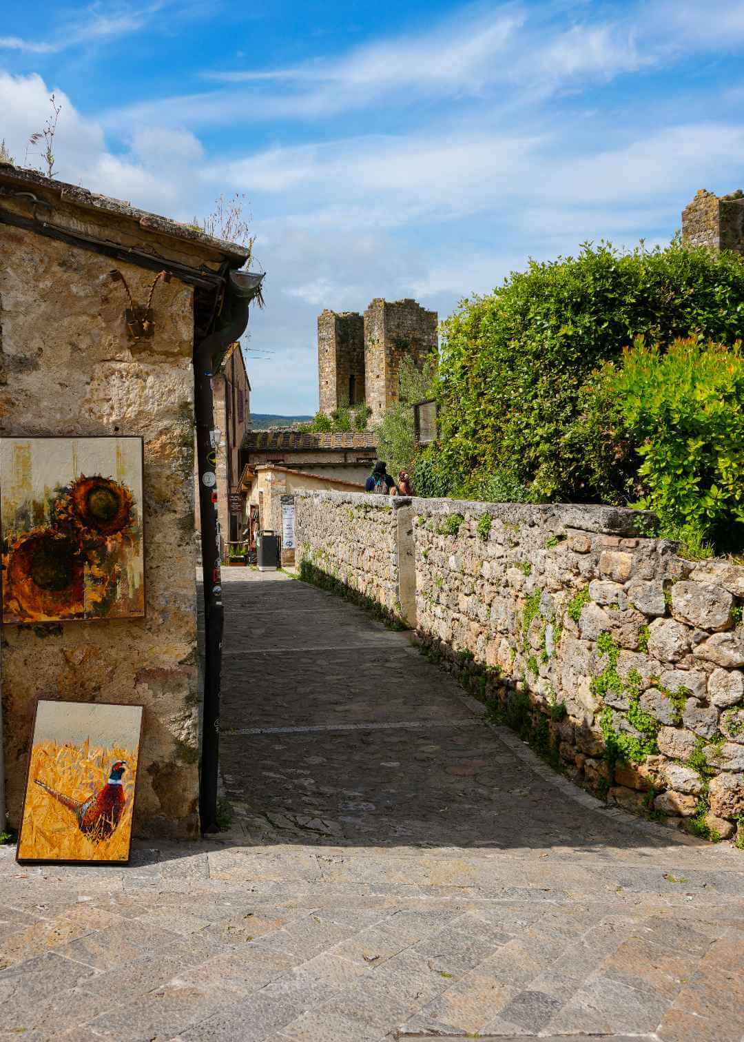Calles de Monteriggioni por dentro
