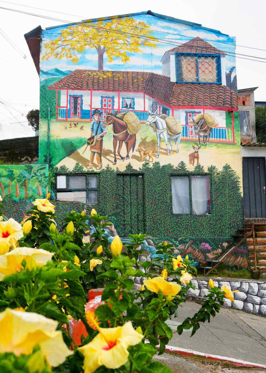 Casa con mural