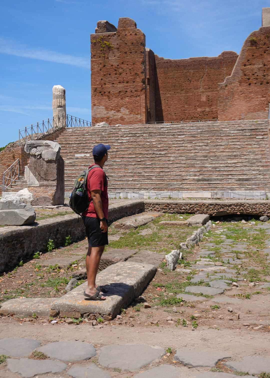 Mauricio en Ostia Antica