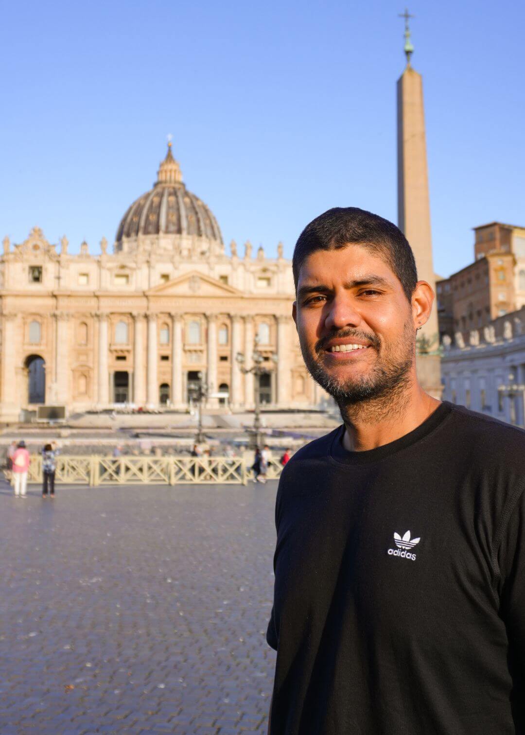 Mauricio en la Plaza San Pedro