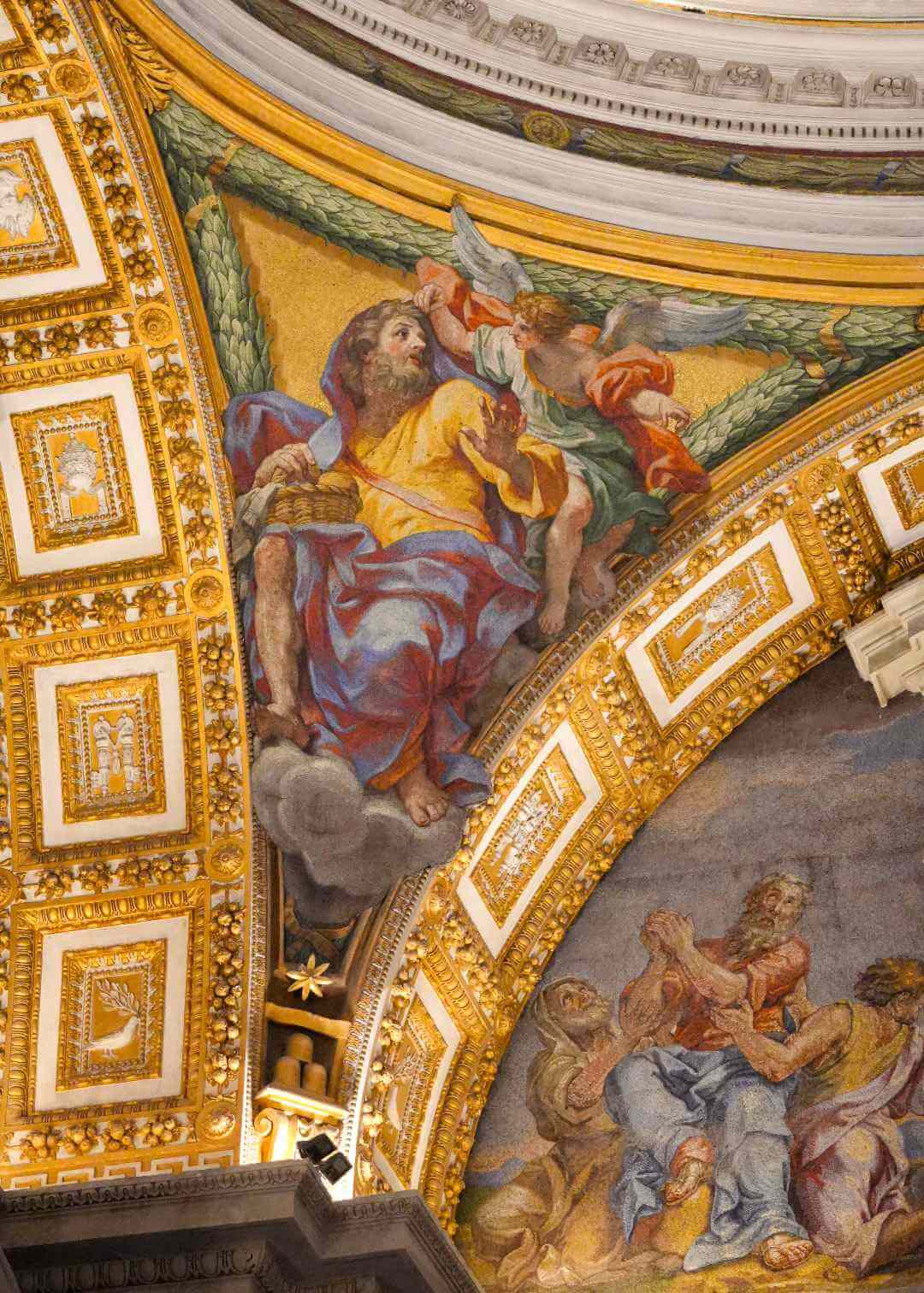 Pinturas al interior de la Basílica de San Pedro Vaticano