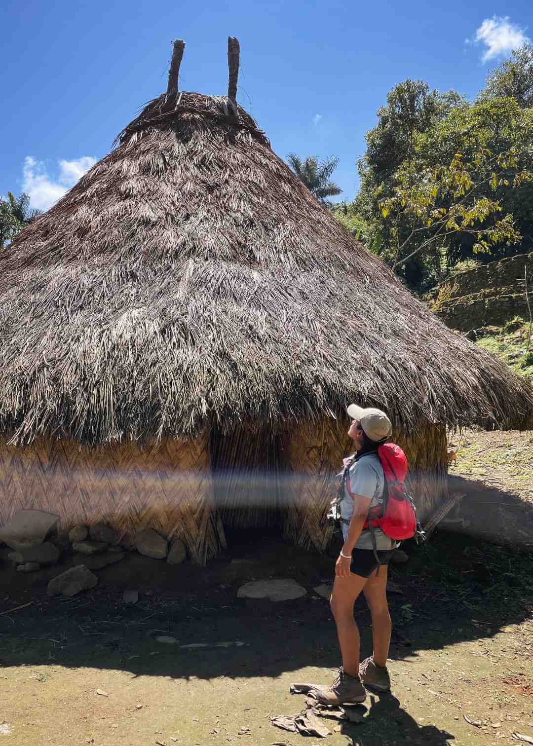 Cabaña indígena en la Sierra Nevada de Santa Marta